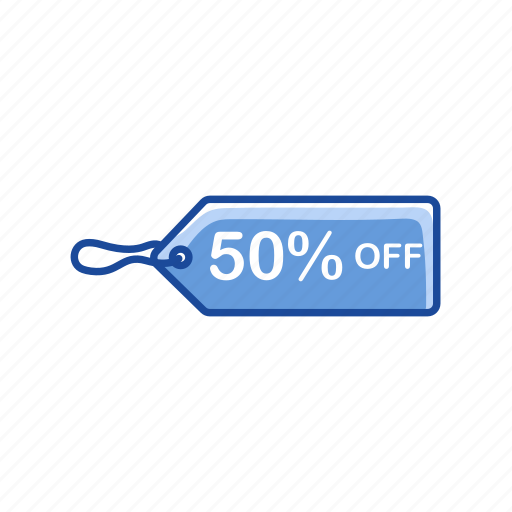Discount, fifty percent off, on sale, sale icon - Download on Iconfinder