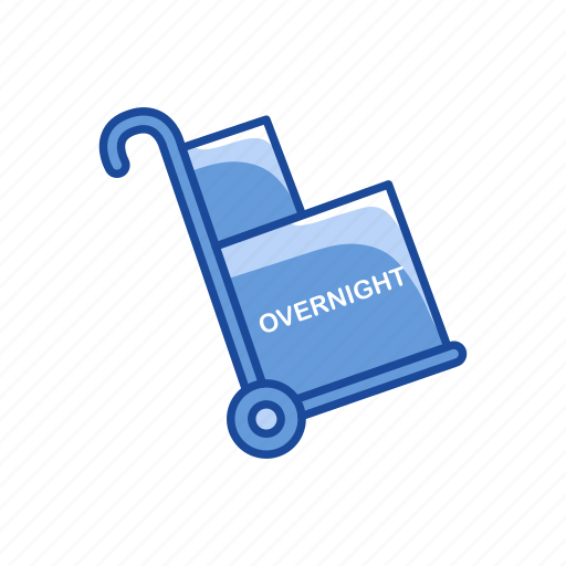 Carrier, cart, dolly, overnight delivery icon - Download on Iconfinder