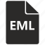 eml, file, format, mail, document, sheet 