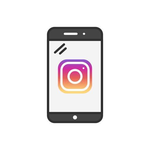 Instagram logo, mobile, phone, social media icon - Free download