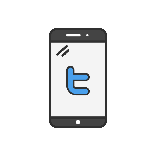 Mobile, phone, social media, twitter icon - Free download