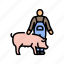 pig, farmer, animal, pork, farm, piglet 