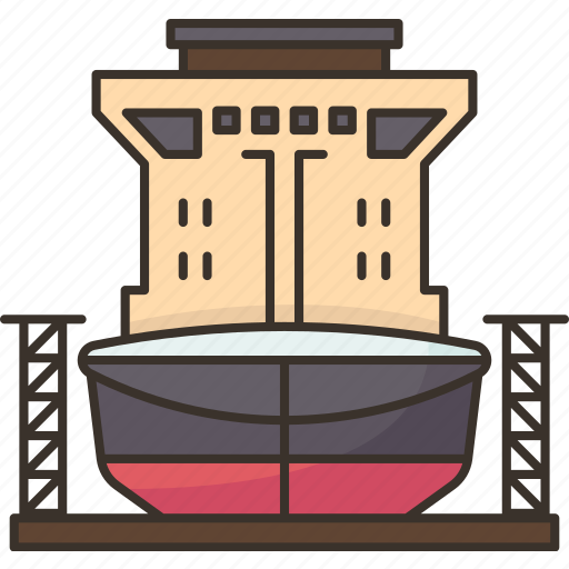 Dock, dry, ship, repair, industry icon - Download on Iconfinder