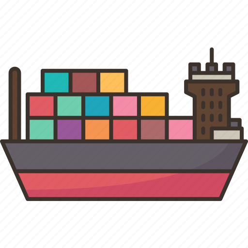 Merchant, logistics, cargo, container, ship icon - Download on Iconfinder