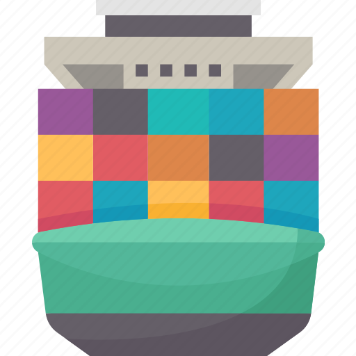 Barge, boat, freight, industry, export icon - Download on Iconfinder