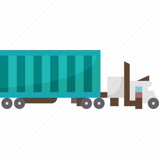 Trailer, truck, transport, cargo, delivery icon - Download on Iconfinder