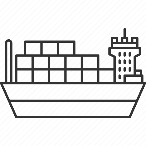 Merchant, logistics, cargo, container, ship icon - Download on Iconfinder