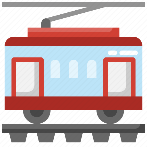 Tramway, train, rail, streetcar, transportation icon - Download on Iconfinder