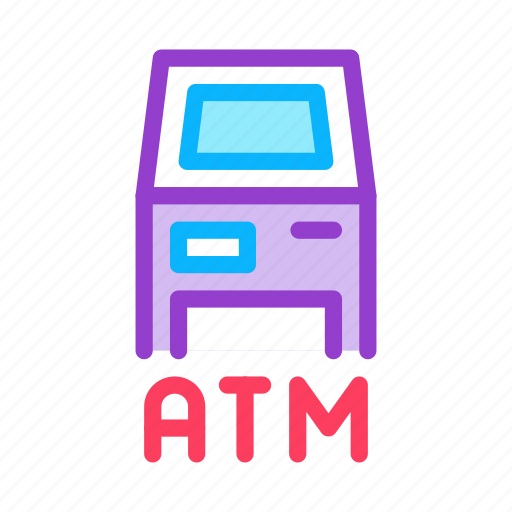 Application, atm, device, linear, money, system, terminal icon - Download on Iconfinder
