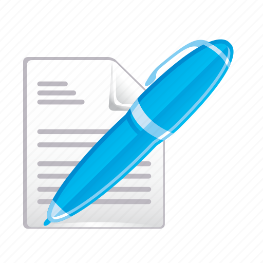 Document, pen, documents, paper, text icon - Download on Iconfinder