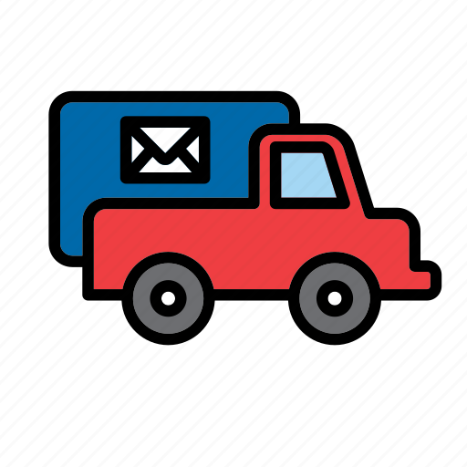 Lorry, mail, post, service, transport, truck, van icon - Download on Iconfinder