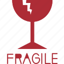 fragile, glass, breakable, warning, caution