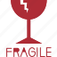 fragile, glass, breakable, warning, caution 