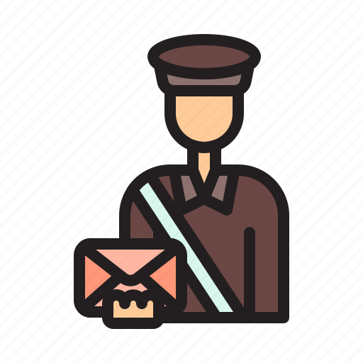 Postman, mailman, delivery, postal, service icon - Download on Iconfinder
