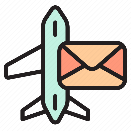 Air mail, mail, airplane, send, postal, service icon - Download on Iconfinder