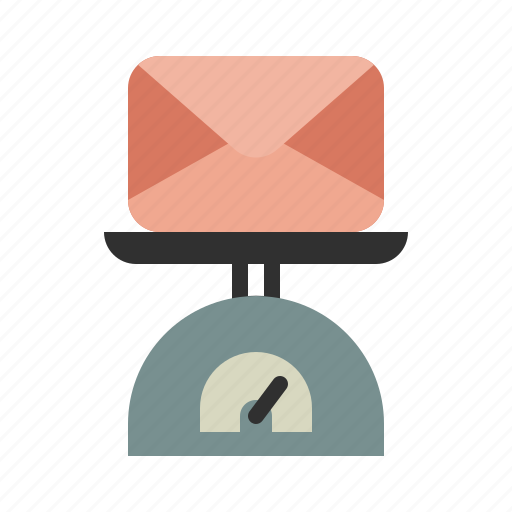 Scale, envelope, mail, letter, weight icon - Download on Iconfinder