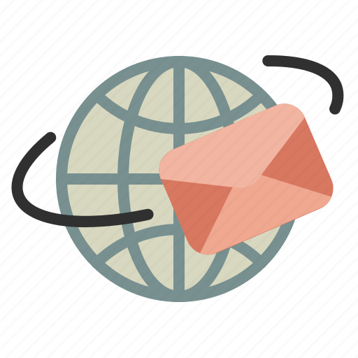 International, mail, letter, global, worldwide, communication icon - Download on Iconfinder