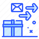 box, sending, job, profession, mail