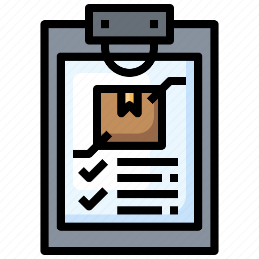 Checklist, packing, list, shipping, delivery, order, clipboard icon - Download on Iconfinder