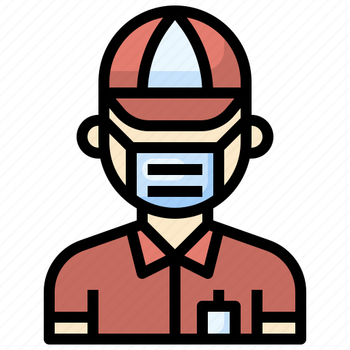 Courier, delivery, man, professions, jobs, people icon - Download on Iconfinder