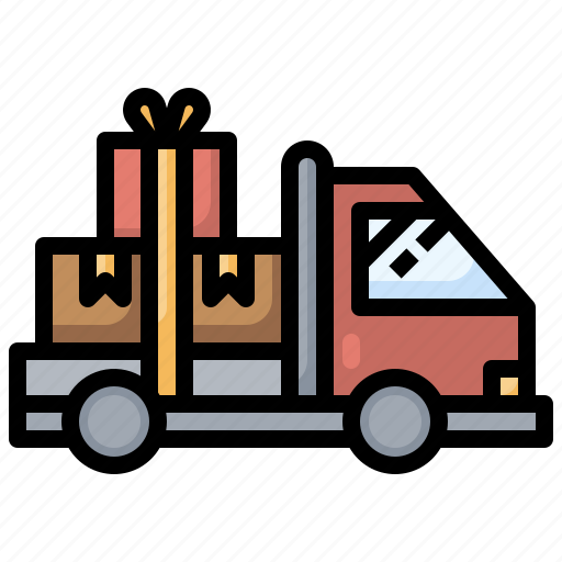 Delivery, truck, postal, transport, box, package icon - Download on Iconfinder