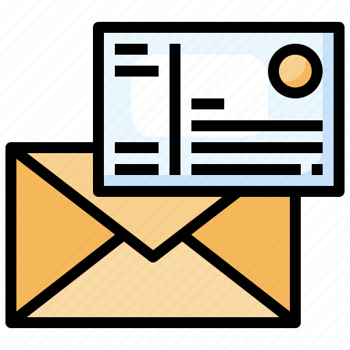 Postcard, stamp, envelope, letter, communications icon - Download on Iconfinder