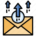 send, communications, email, envelope, letter