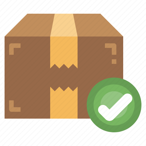 Approved, check, mark, shipping, delivery, package icon - Download on Iconfinder