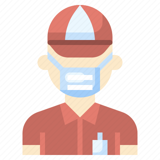 Courier, delivery, man, professions, jobs, people icon - Download on Iconfinder