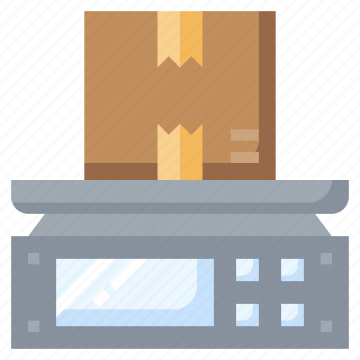 Weight, weighing, machine, postal, service, parcel, delivery icon - Download on Iconfinder