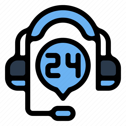 24 hours, customer service, technical support, call center icon - Download on Iconfinder