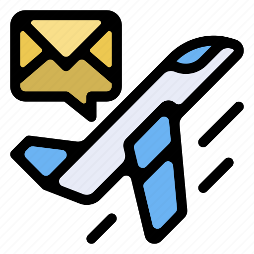 Air mail, airplane, letter, send, mail icon - Download on Iconfinder