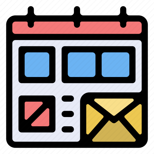 Calendar, mail, schedule, envelope icon - Download on Iconfinder