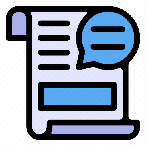 Letter, file, chat box, message, files icon - Download on Iconfinder