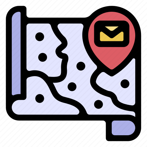 Location, mail, placeholder, pin, envelope icon - Download on Iconfinder
