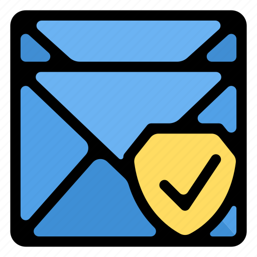 Protection, mail, secure, envelope, check mark icon - Download on Iconfinder