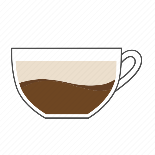 Beverage, coffee, cup, drink, flat white, hot, morning icon - Download on Iconfinder