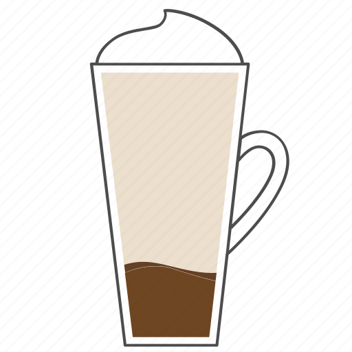 Beverage, coffee, cup, drink, hot, latte, morning icon - Download on Iconfinder