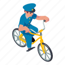 postboy, ride, bike 