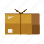 brown, cardboard, box, package, illustration, delivery, gift, parcel 