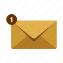 brown, mail, envelope, illustration, message