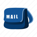 mail, delivery, bag, illustration, send, message, briefcase