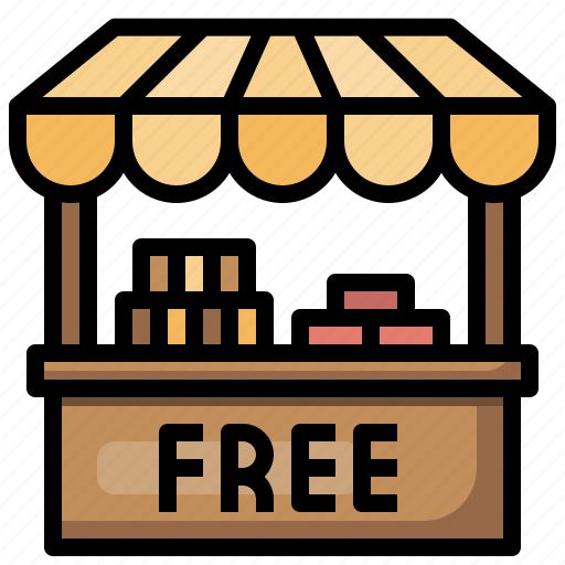 Food, donation, stall, free, stand icon - Download on Iconfinder