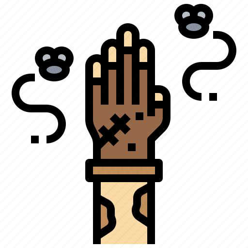 Gloves, homeless, hand, poverty, fly icon - Download on Iconfinder