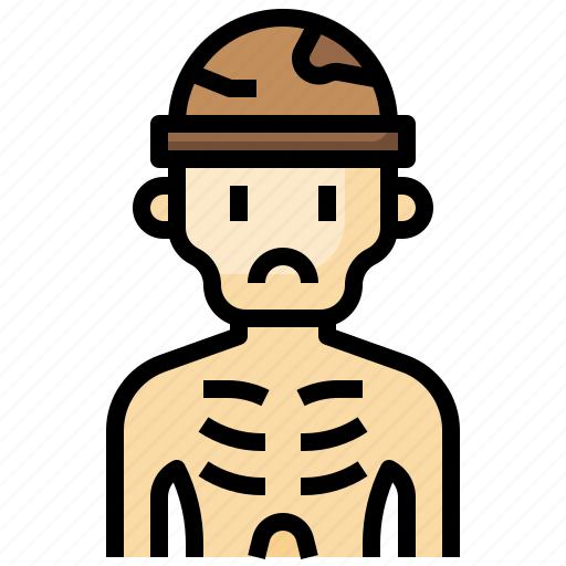 Malnutrition, starvation, hunger, poverty, homeless icon - Download on Iconfinder