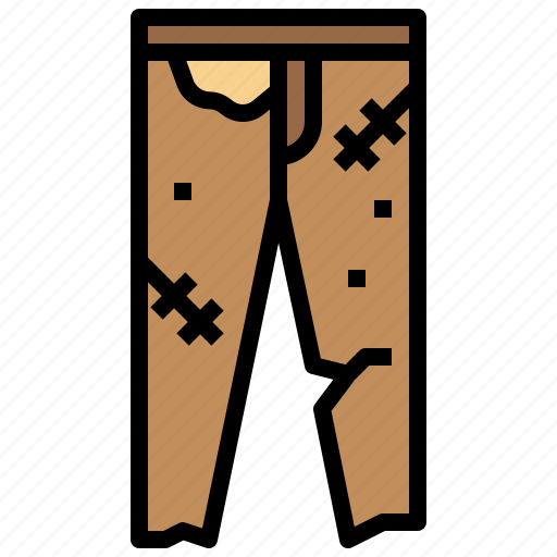 Pants, homeless, dirty, old, poverty icon - Download on Iconfinder