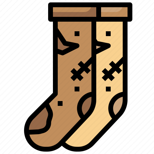 Socks, homeless, dirty, clothes, poverty icon - Download on Iconfinder