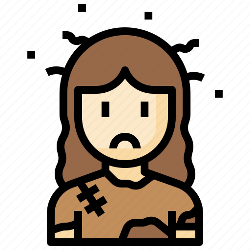 Vagrant, woman, homeless, person, people icon - Download on Iconfinder