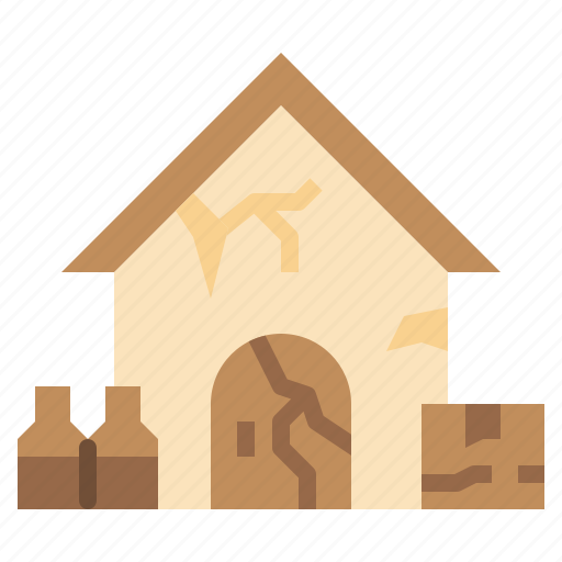 House, broken, poverty, poor, homeless icon - Download on Iconfinder
