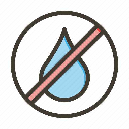 No water, no drink, drink, prohibited, fasting icon - Download on Iconfinder